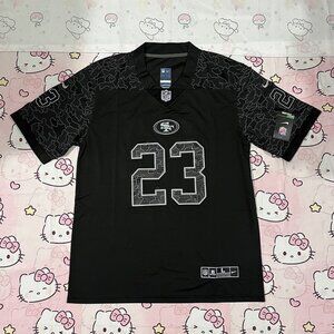 Nike NFL San Francisco 49ers Black Jersey #23 McCaffrey L